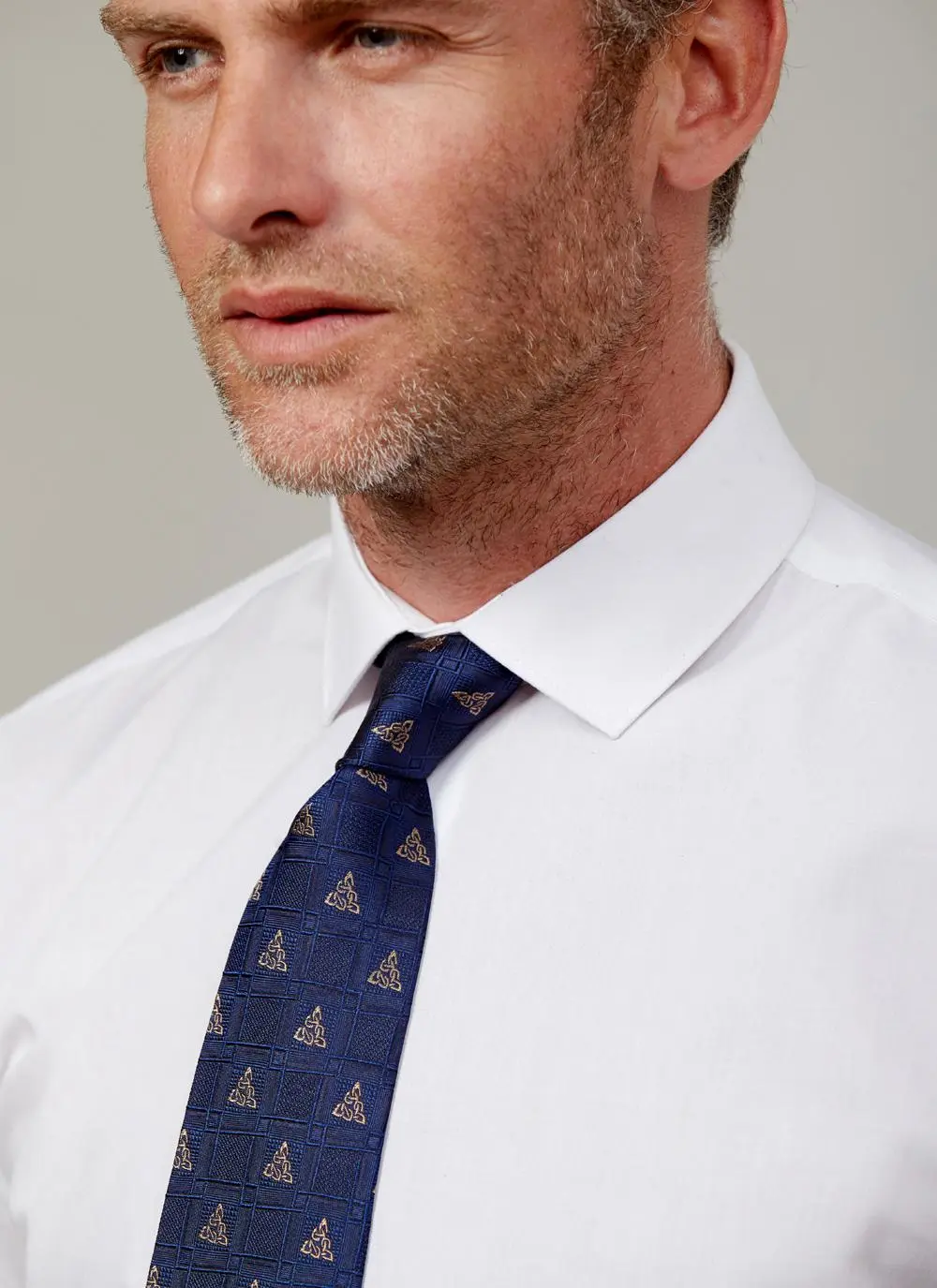Celtic Knot Navy Silk Tie